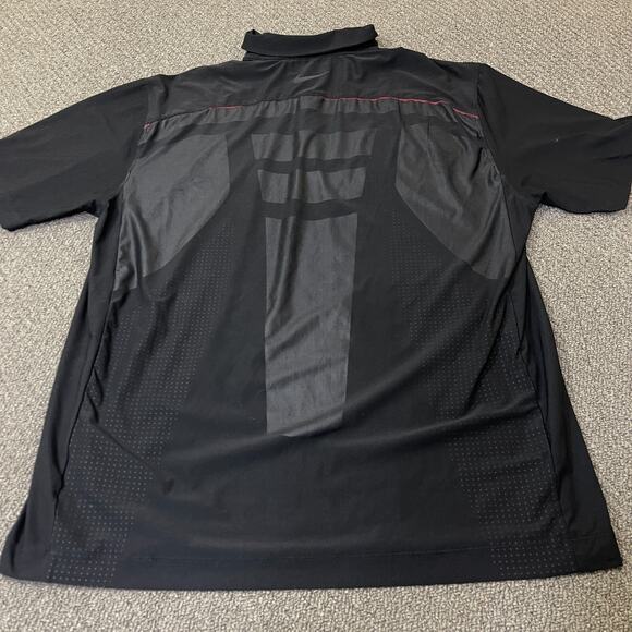 Nike Shirt Mens Large Black Sample Golf Polo Flawed - Picture 5 of 10